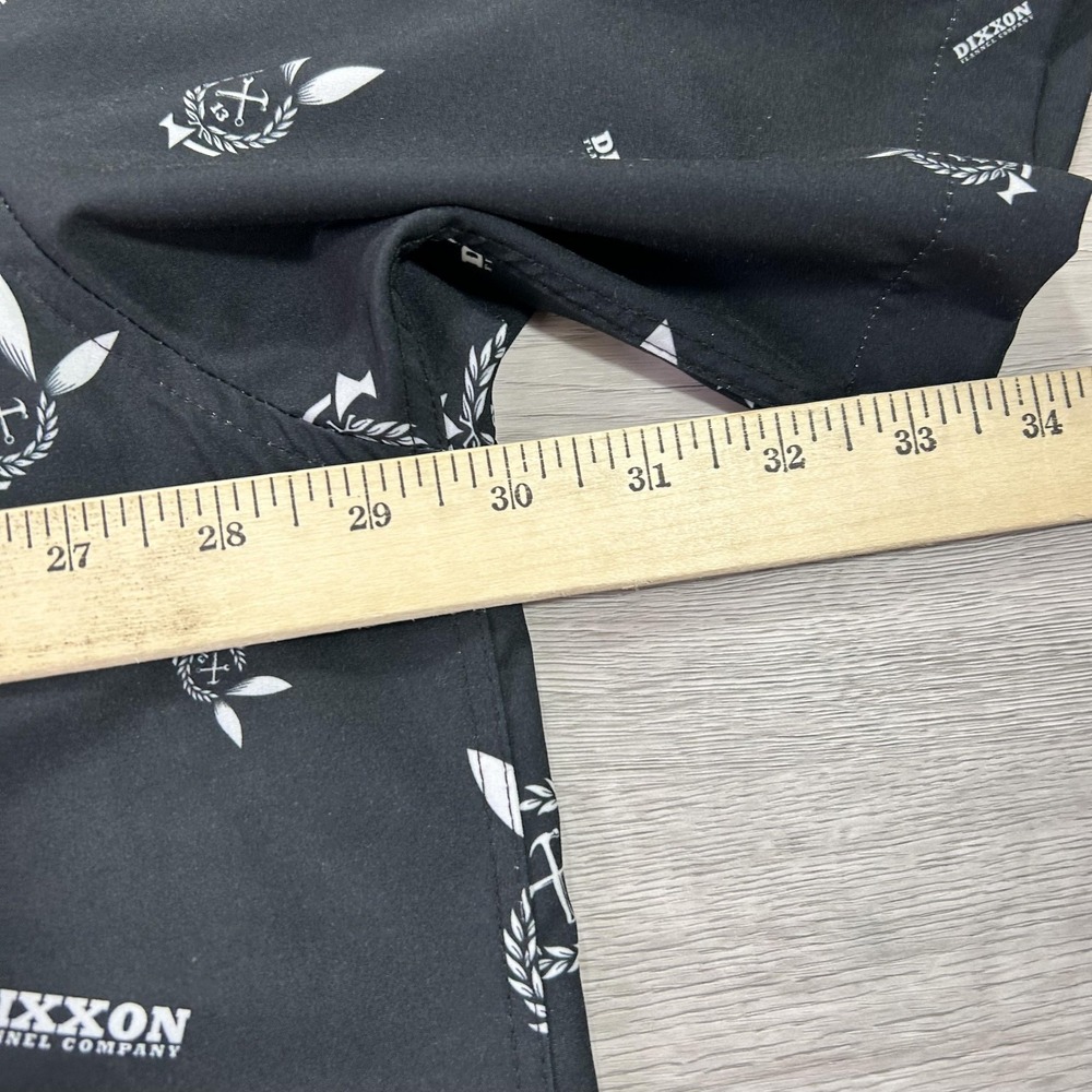 Dixxon Shirt Mens 4XL Black Short Sleeve Button Front Party Wear All Over Print - Picture 7 of 9